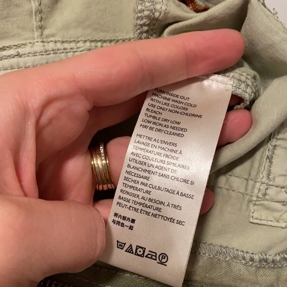 Anthropologie 'The Wanderer' Tye Dye Partial Linen Cargo Pants - Picture 10 of 11